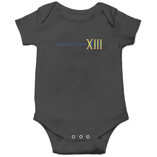 Disneyss Kingdom Hearts Organization Xiii Big Chest Text Logo Onesies