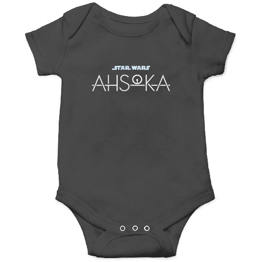 Star Warss Ahsoka Tano Faces Logo Poster Art Disneyss+ 2 sided Onesies