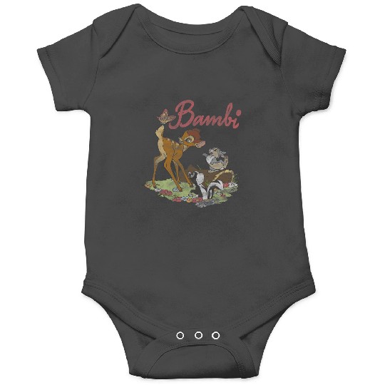 Disney Bambi Group Shot Logo Onesies
