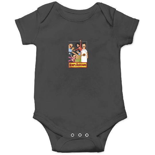 Bob's Burgers Family Shot & Teddy Logo Raglan Baseball Tee Onesies