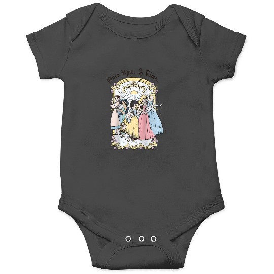 Disney Princess Once Upon A Time  Cartoon Raglan Baseball Tee Onesies