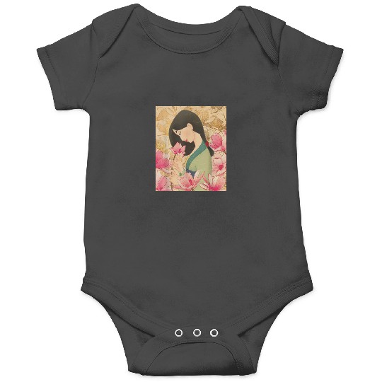Disney Mulan Floral T-Shirt T-Shirt Onesies