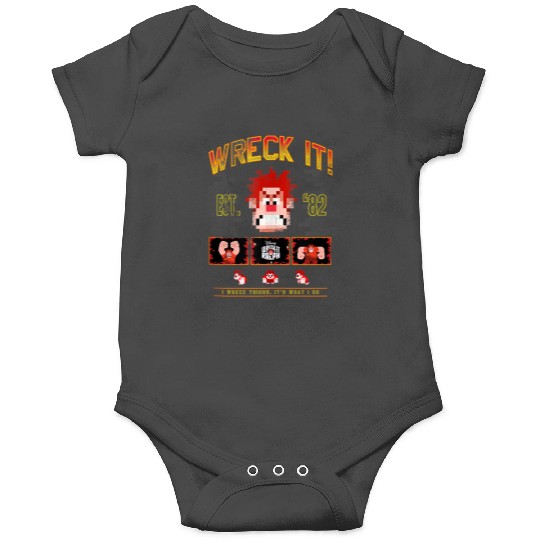 Disneyss Wreck it Ralph Wreck It Est '82 Vintages Video Game Onesies