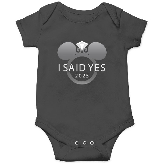 Disney I Said Yes 2025 Engagement Ring Proposal Mickey Onesies