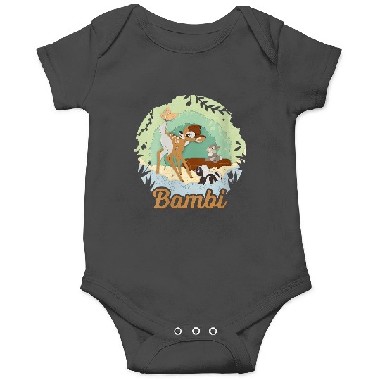 Disneyss Bambi Thumper And Flower Paper Cut Portrait Onesies