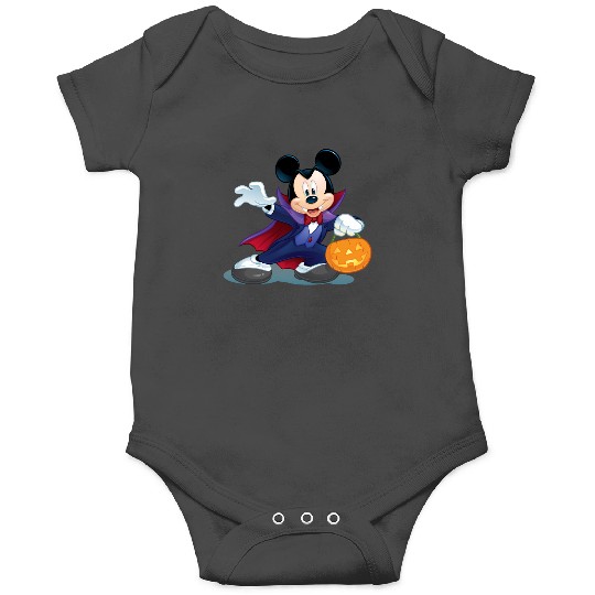 Disney Halloween Mickey Mouse Vampire Long Sleeve T-Shirt Onesies