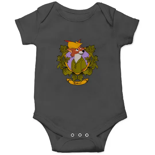Disneyss Robin Hood Robin Vintages Floral Portrait Onesies
