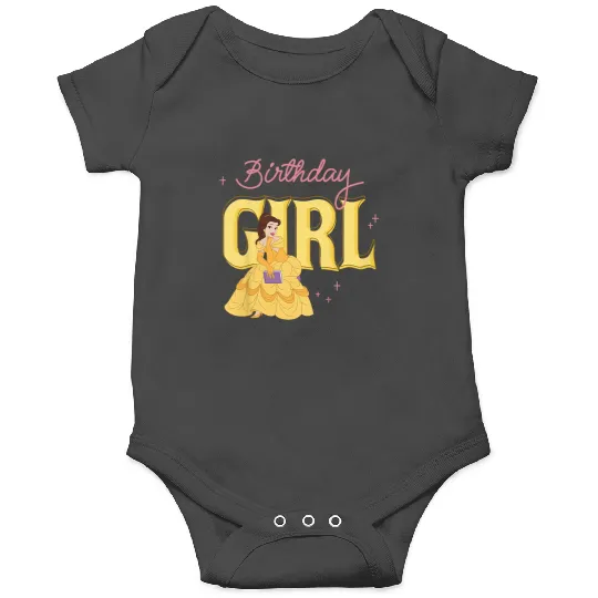 Kids Disney Beauty and the Beast Birthday Girl Belle Youth Onesies