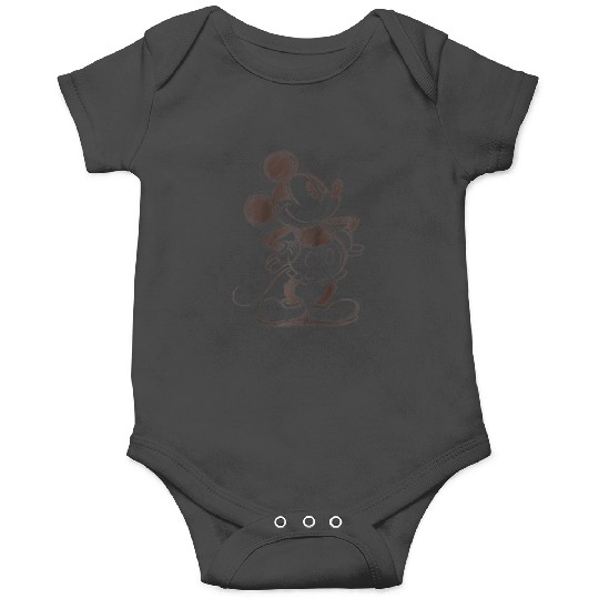 Disney Mickey And Friends Mickey Mouse Sketch Portrait Raglan Baseball Tee Onesies