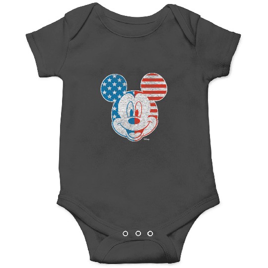 Disney - Mickey Face Stars And Stripes Onesies