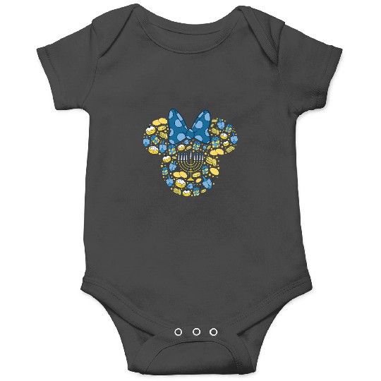 Disney Minnie Mouse Icon Hanukkah Chanukah Dreidel Menorah Onesies