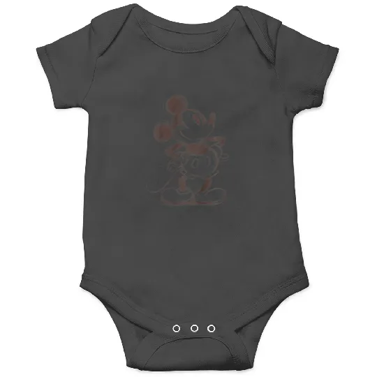 Kids Disney Mickey And Friends Classic Sketch Mickey Youth Onesies
