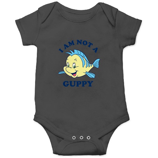 Disneyss The Little Mermaid Flounder I Am Not A Guppy Pocket Onesies