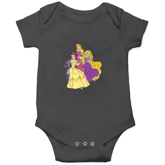 Disney Princess Belle Aurora and Rapunzel Hearts Onesies