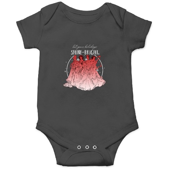 Disney Princess Let Your Holidays Shine Bright Christmas Onesies