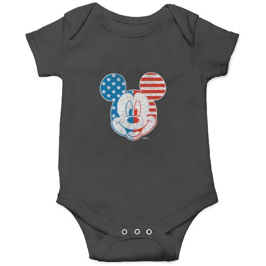 Disney - Mickey Face Stars And Stripes Onesies