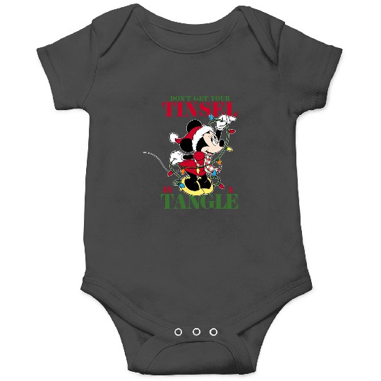 Disney Holiday Minnie Tangled Tinsel Onesies