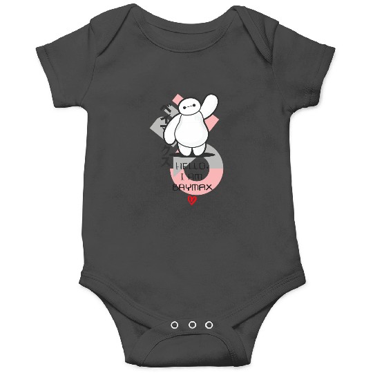 Disney Big Hero 6 Hello I Am Baymax Cute Kanji Logo Onesies