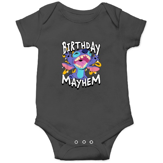 Disney Lilo Stitch Birthday Mayhem Stitch Logo Onesies