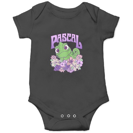 Disneyss Tangled Cute Pascal Floral Pastel Big Chest Portrait Onesies