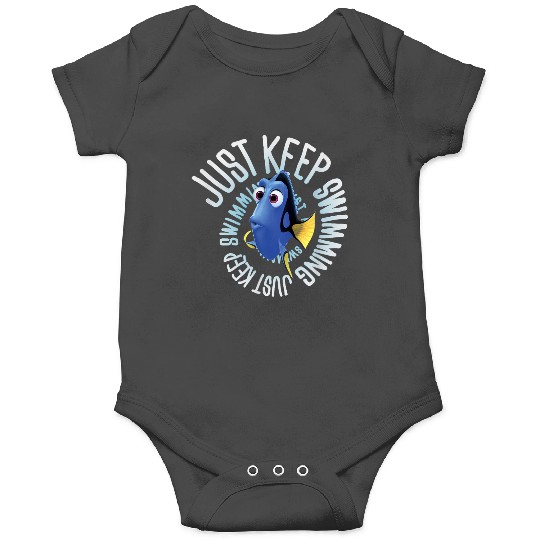 Disneyss Pixars Finding Dory Just Keep Swimming Big Chest Logo Onesies