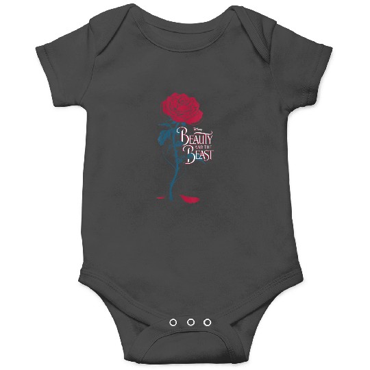 Disneyss Beauty And The Beast Fallen Rose Petals Logo Onesies