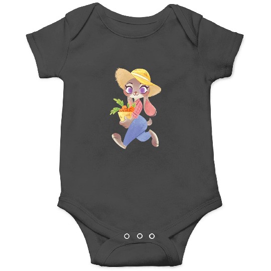Disney Zootopia Judy Hopps Farm Outfit Picking Up Carrots Onesies