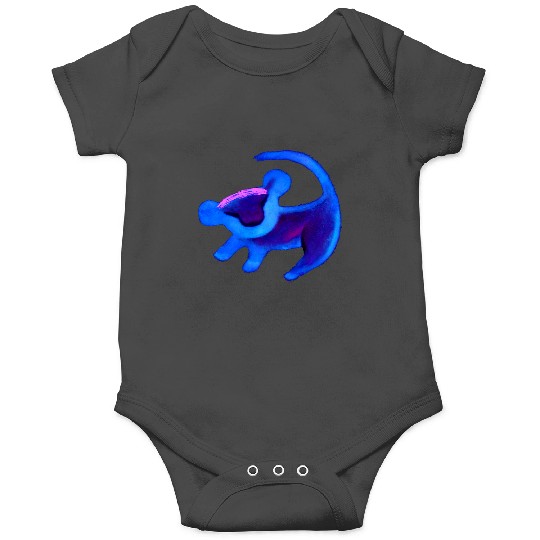 Disney The Lion King Simba Cave Painting Blue Hue Premium Onesies