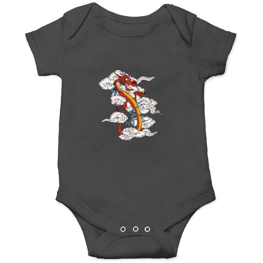 Disney Mulan Chinese New Years Sassy Mushu Clouds Portrait Onesies