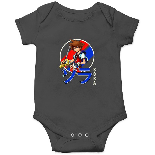 Disney Kingdom Hearts Sora Classic Color Anime Circle Shot Onesies