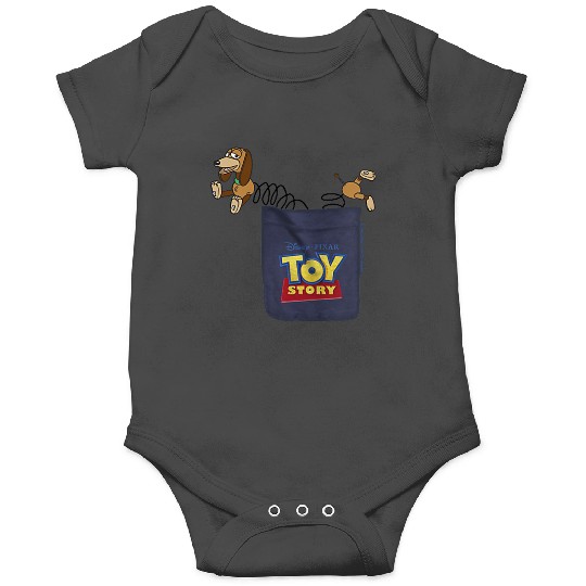 Disneyss Pixars Toy Story Slinky Dog Mini Pocket Icon Logo Onesies