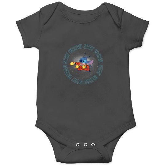 Stitch And Toothless T-Shirt Disney Stay Weird Stitch Space Onesies