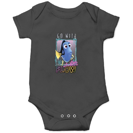 Disneyss Pixars Finding Dory Go With The Flow Glittery Frame Onesies