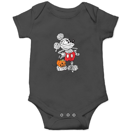 Disney Retro Mickey Mouse Mummy Halloween Raglan Baseball Tee Onesies