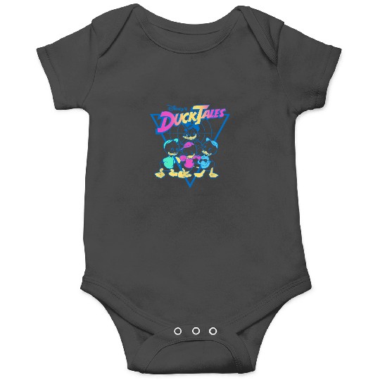 Disney DuckTales  Neon Outlines Group Shot Distr Onesies