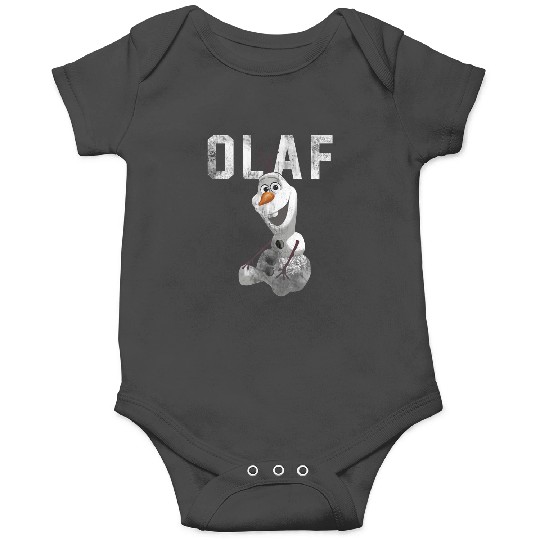 disney frozenss Cute Olaf Distressed Big Chest Portrait Onesies