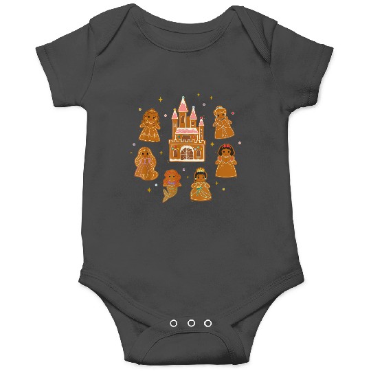 Disney Princess Holiday Christmas 2024 Gingerbread Cookie Castle Onesies