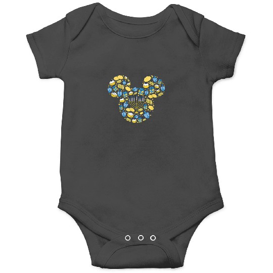 Disney Mickey Mouse Icon Hanukkah Chanukah Dreid Onesies