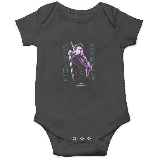 Marvels Hawkeye Disneyss Plus Clint Barton Color Pop Poster Onesies