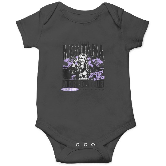 Disneyss Hannah Montana World Tour Ready To Rock Chest Poster Onesies