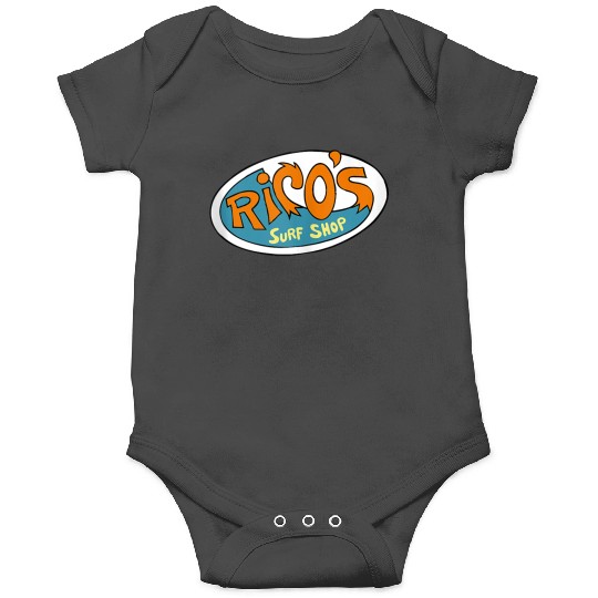 Disneyss Hannah Montana Ricos Surf Shop Logo Onesies