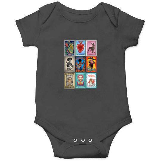 Disney Pixar-Pixar Coco Epic Loteria Cards Big Chest Retro Logo_1 Onesies