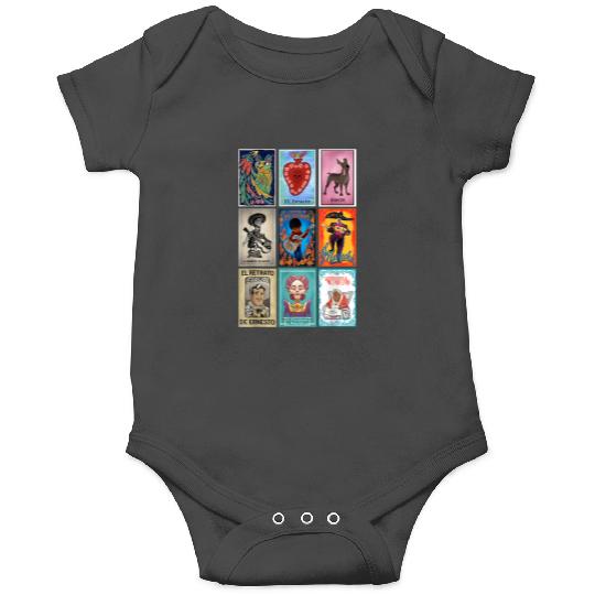 Disney Pixar-Pixar Coco Epic Loteria Cards Big Chest Retro Logo Onesies