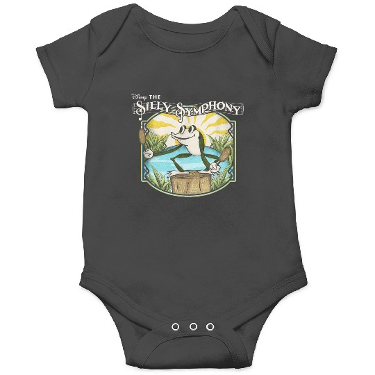 Disneyss Silly Symphonies Springs Frog Pond Vintages Chest Logo Onesies