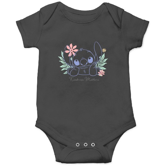 Disneyss Lilo Stitch Leaf Floral Stitch Kindness Matters Onesies