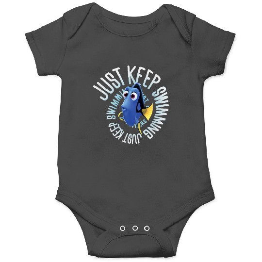 Discover Disney Pixars Finding Dory Just Keep Swimming Big Chest Logo Onesies