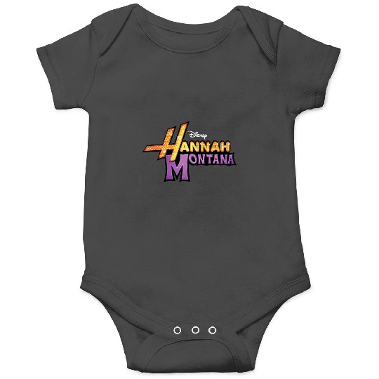 Discover Disney Hannah Montana Classic Iconic Big Chest Text Logo Onesies
