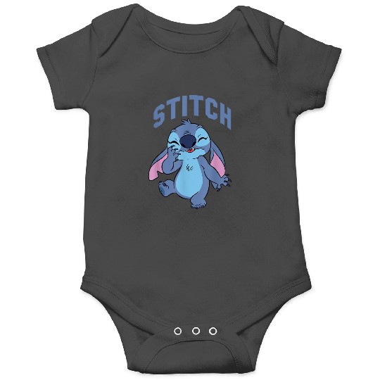Discover Disney Lilo Stitch Cute Laughing Stitch Portrait Onesies