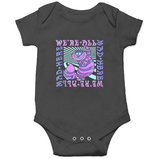 Disneyss Alice In Wonderland Cheshire Cat We're All Mad Box Up Onesies