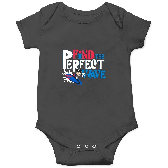 Disney Mickey Mouse Summer Surfing Find the Perfect Wave Onesies